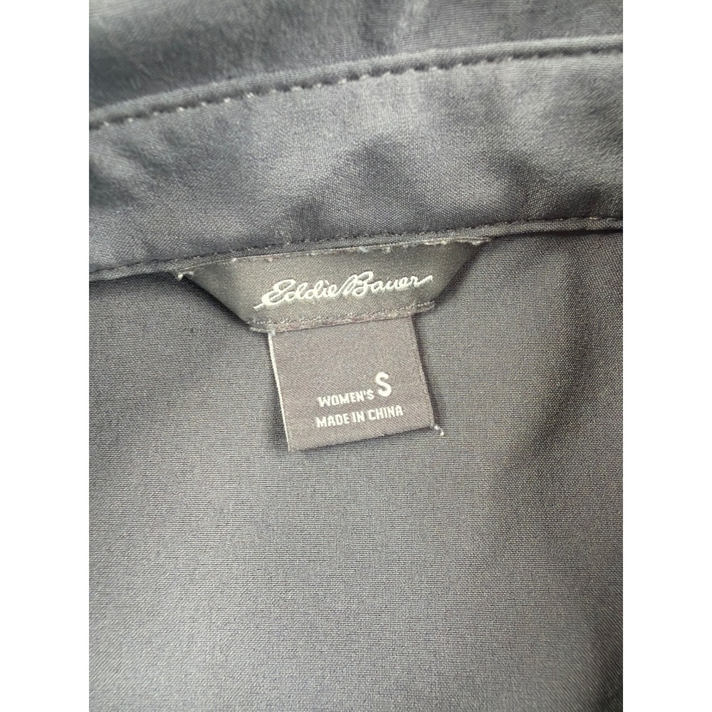 Eddie Bauer Travex Gray Shirt Dress Womens Small Long Sleeve Roll Tab Hiking - Picture 2 of 11